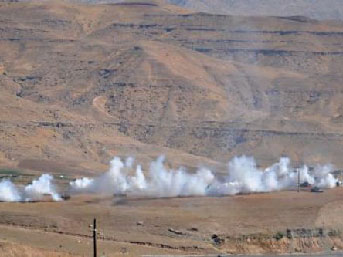 Cizre'de tanklar tatbikat yaptı